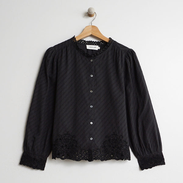 Indi and Cold :: Camisa Looping Lace Collar Shirt - 960