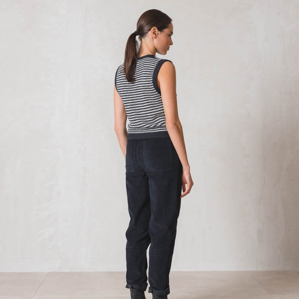 Indi and Cold :: Chaleco Fine Knit Striped Vest Range - 206