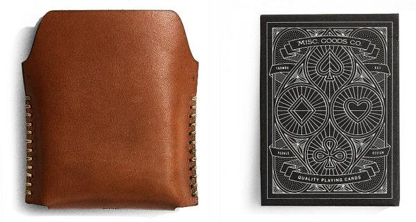Misc Goods Co :: Playing Cards + Leather Case Set