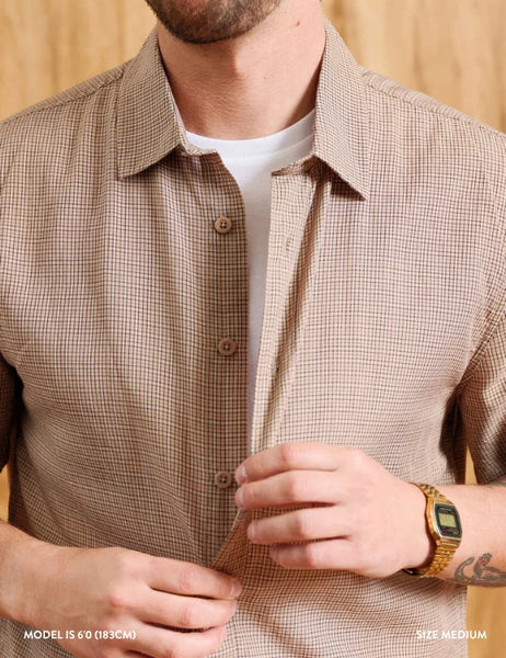 Mr Simple :: Rustlier Textured Short Sleeve Shirt
