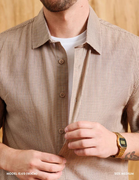 Mr Simple :: Rustlier Textured Short Sleeve Shirt