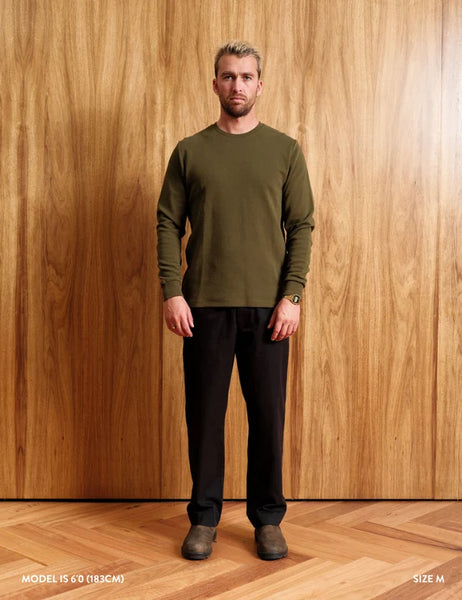 Mr Simple :: Smith Long Sleeve Waffle Range