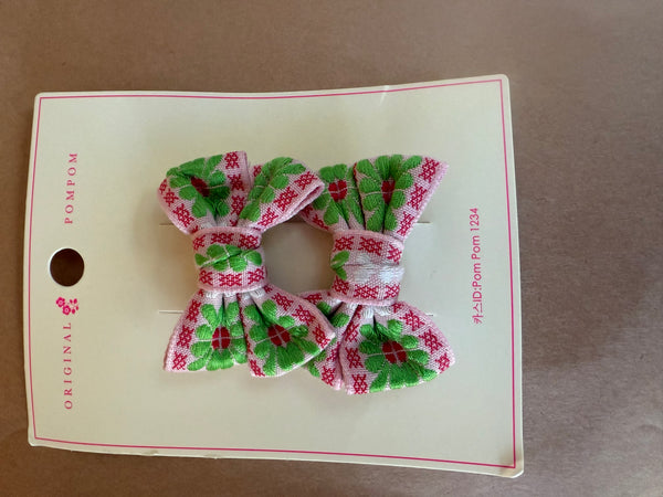 TAK :: Kids Hair Accessory Range - Brocade Bow Clip Set