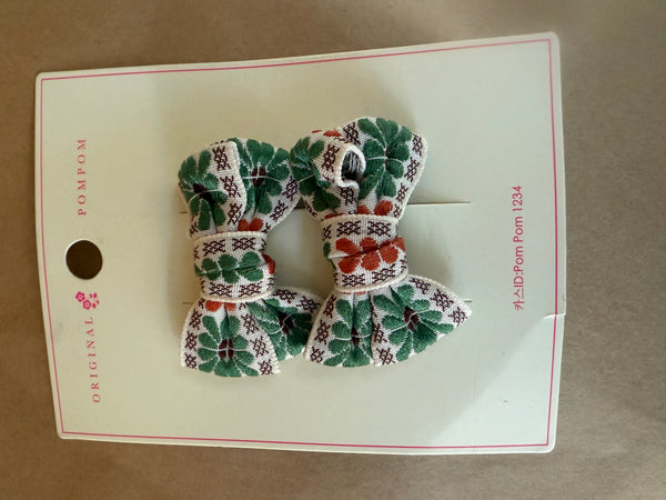 TAK :: Kids Hair Accessory Range - Brocade Bow Clip Set