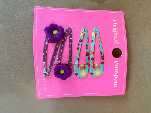 TAK :: Kids Hair Accessory Range - Flower Blossom Metal Clip Set