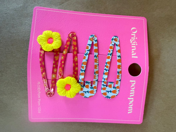 TAK :: Kids Hair Accessory Range - Flower Blossom Metal Clip Set