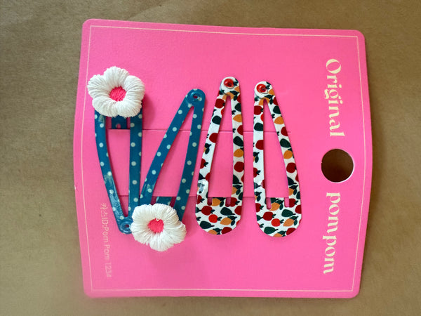 TAK :: Kids Hair Accessory Range - Flower Blossom Metal Clip Set