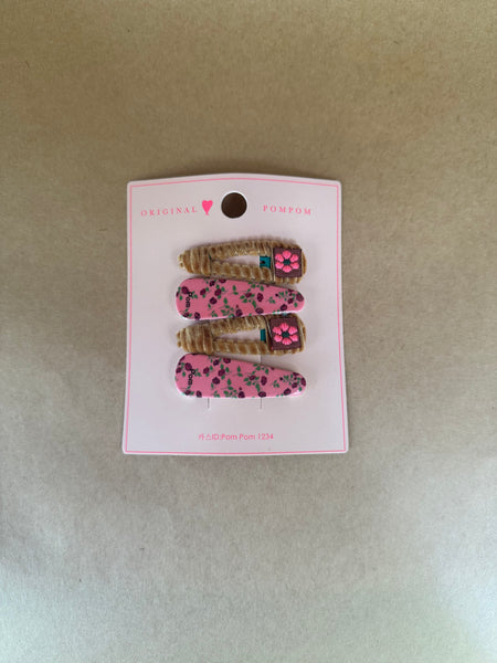 TAK :: Kids Hair Accessory - Velvet Cord and Resin Clips