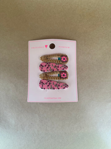 TAK :: Kids Hair Accessory - Velvet Cord and Resin Clips