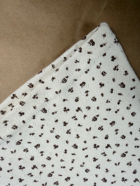 Sylvan :: Pointelle Petit floral Long Sleeve Top