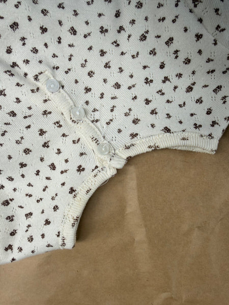 Sylvan :: Pointelle Petit floral Long Sleeve Top