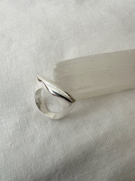 TAK :: Sterling Silver Organic Square Ring