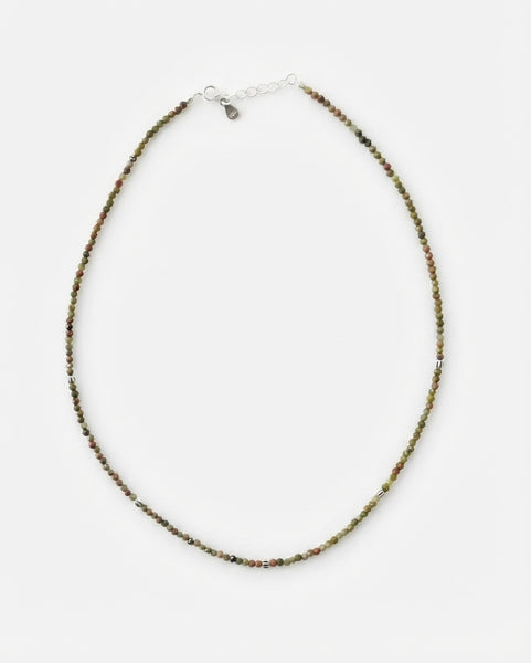 TAK :: Unakite Jasper Bead Necklace