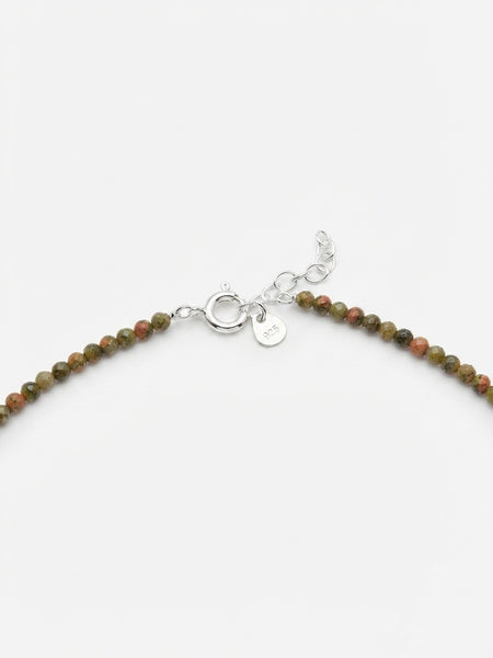 TAK :: Unakite Jasper Bead Necklace