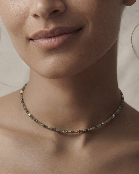 TAK :: Unakite Jasper Bead Necklace