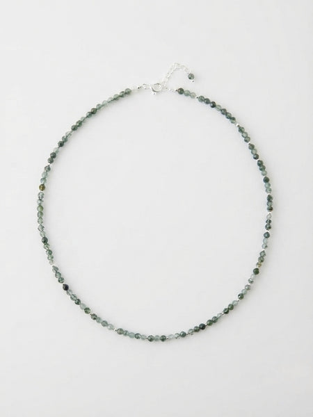 TAK :: Deep Green Moss Agate Necklace