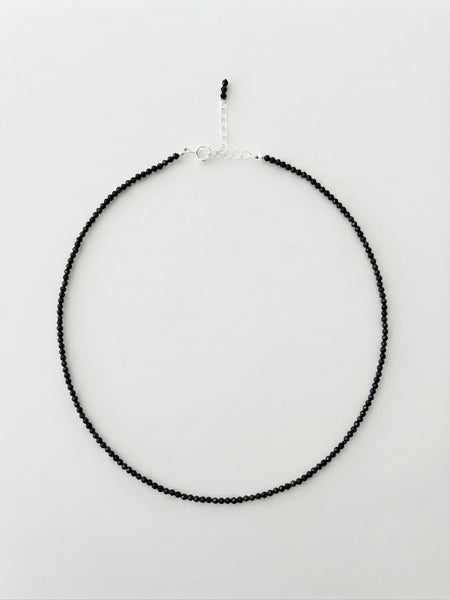TAK :: Black Japanese Glass Bead Necklace