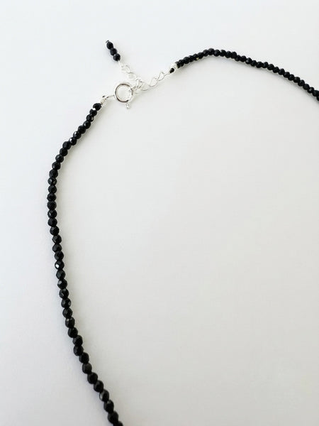 TAK :: Black Japanese Glass Bead Necklace