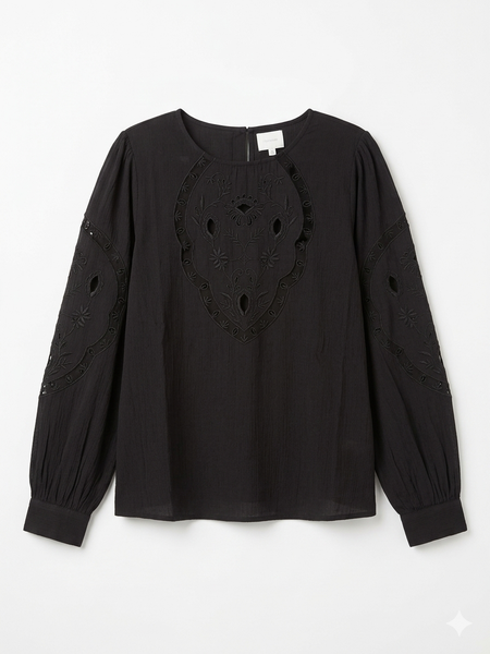 Indi and Cold :: Romantic Embroided Blouse - 222