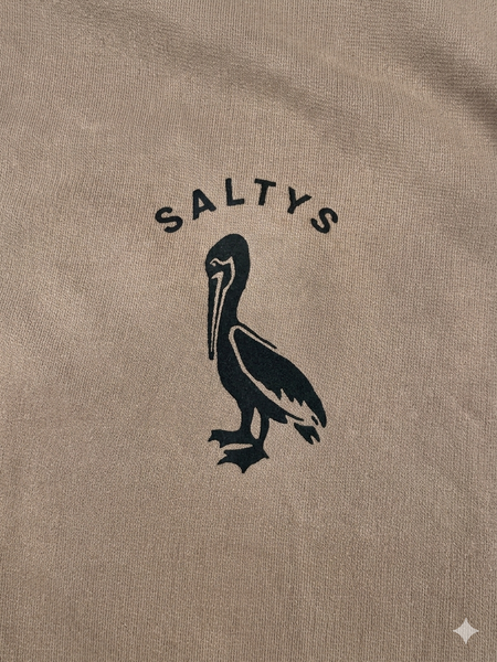 Salty's Short Supply :: Washed Tan Pelican Sweat Shirt