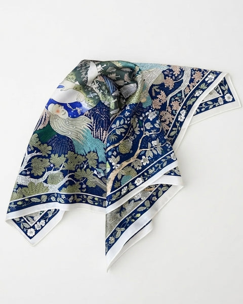 TAK :: Small Square Silk Scarf - 50 x 50 cm