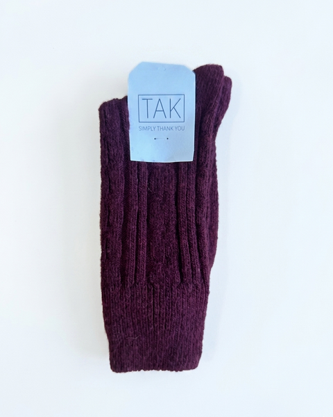 TAK :: Socks Woollen Cable Knit Range