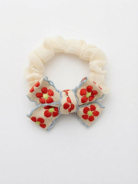 TAK :: Pompom Kids Hair - Hair Tie with Brocade Bow