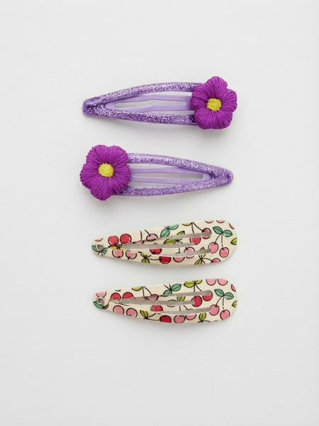TAK :: Pompom Kids Hair -Daisy Flower Clip - 4 pack