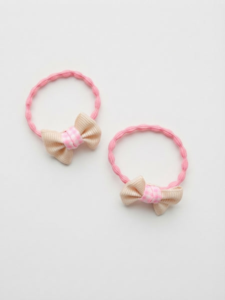 TAK :: Pompom Kids Hair - Petite Hair Tie with Grosgrain Bow
