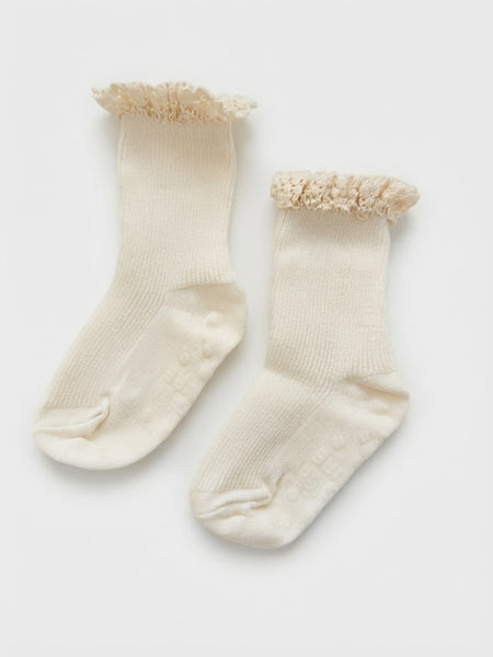 TAK :: Kids Socks - Lace Top Sock