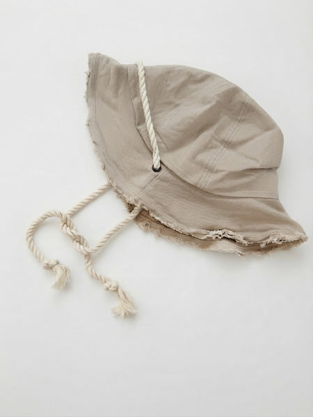 TAK :: Kids Hat - Canvas Fringed Bucket Hat