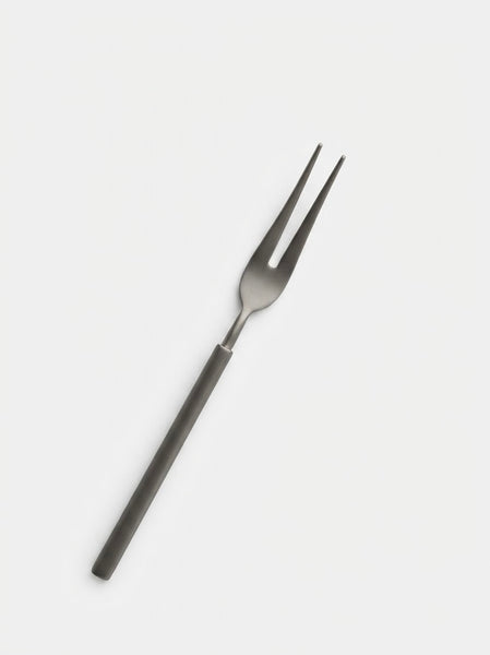 TAK :: Brushed Stainless Steel Petite Serving Fork and Spoon and Knife