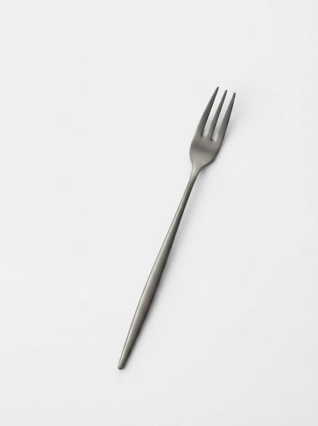 TAK :: Brushed Stainless Steel Petite Serving Fork and Spoon and Knife