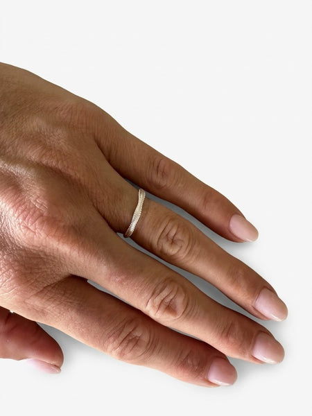 TAK :: Sterling Silver Fine Crown Stacking Ring