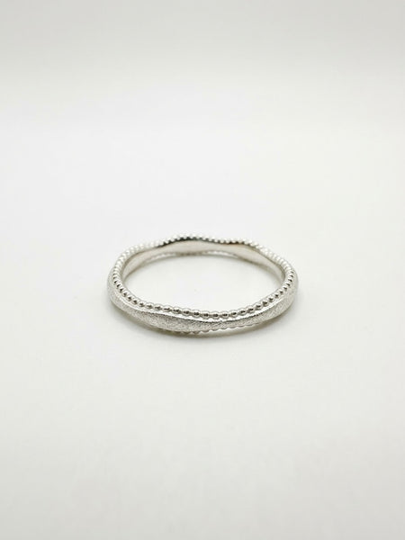 TAK :: Sterling Silver Fine Crown Stacking Ring