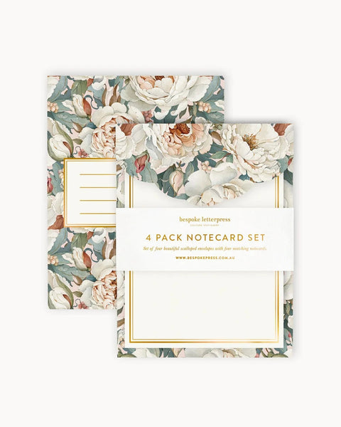 Notecard Set_4pk_Floral Print