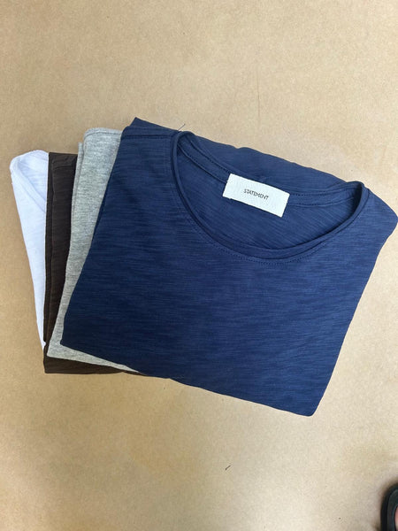Statement :: Raw Edge Short Sleeve Tee