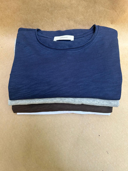 Statement :: Raw Edge Short Sleeve Tee
