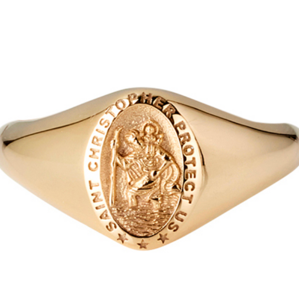 Babyanything :: Saint Christopher Signet Ring