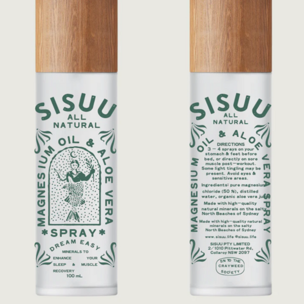 Sisuu :: Recovery Spray Range - Magnesium Oil + Aloe Vera