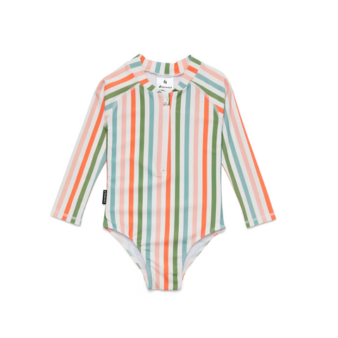 CryWolf :: Long Sleeve Swimsuit - Summer Stripe