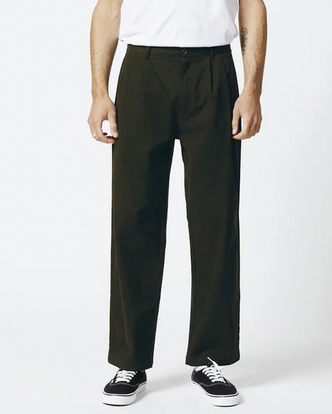 Mr Simple :: Brooklyn Pleated Pant - Dark Green