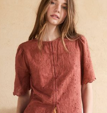 Indi and Cold :: Scalloped Detail Shirt - 901