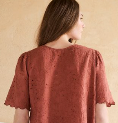 Indi and Cold :: Scalloped Detail Shirt - 901