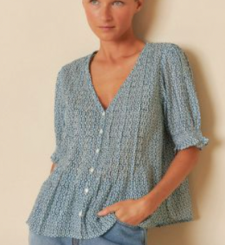 Indi and Cold :: Elastic Short Sleeve Shirt - 171