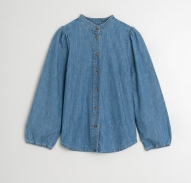 Indi and Cold :: Mao Collar Denim Shirt - 118