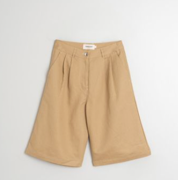 Indi and Cold :: Gabardine Contrast Bermuda Shorts - 296