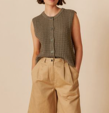 Indi and Cold :: Gabardine Contrast Bermuda Shorts - 296