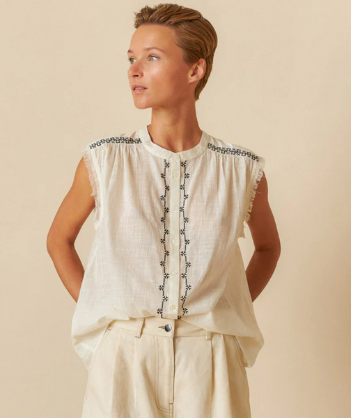 Indi and Cold :: Embroidered Short Sleeve - 246