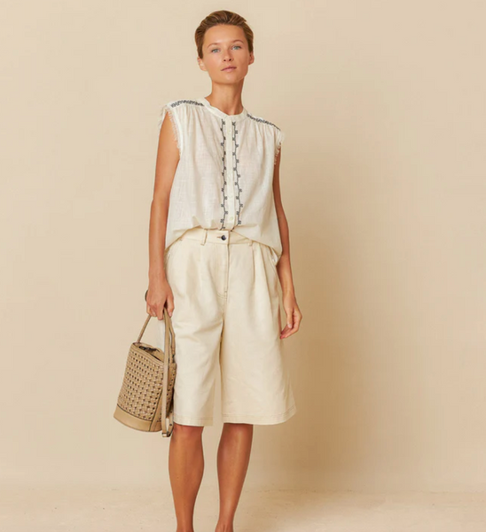 Indi and Cold :: Embroidered Short Sleeve - 246